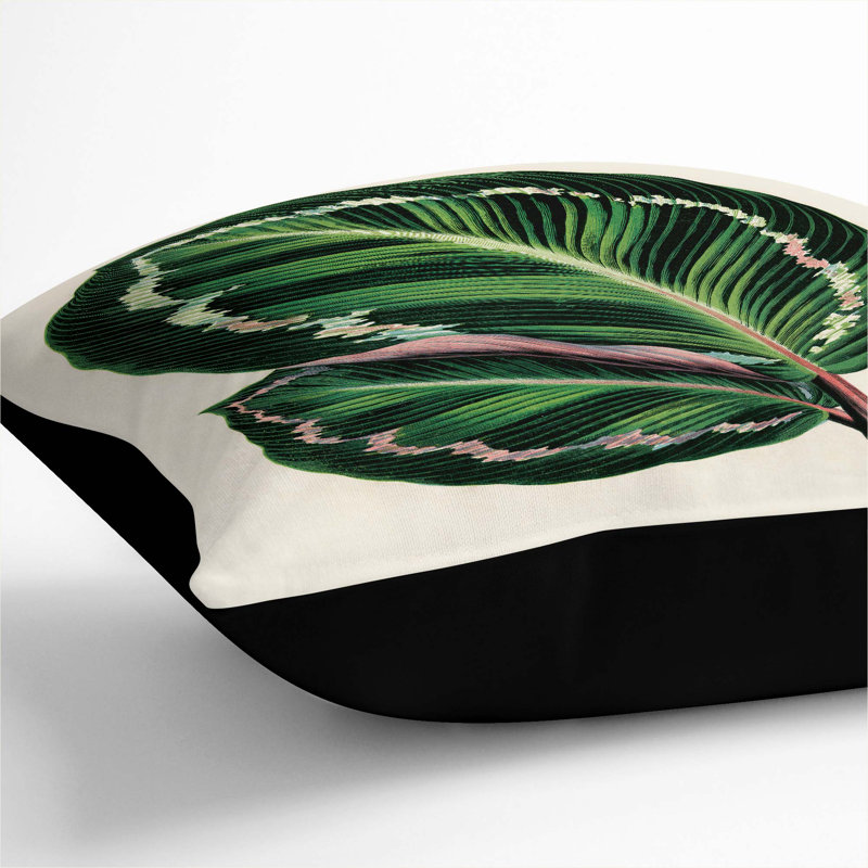 Square Throw Cushion, Black, 40cm H x 40cm W x 15cm D