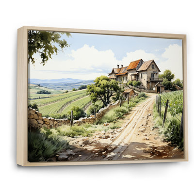 «Vineyard Scenery Beauty II», reproduction sur toile