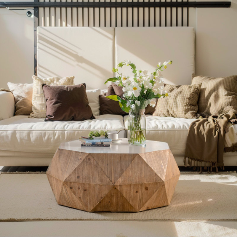 Table basse Khaidyn, Blanc