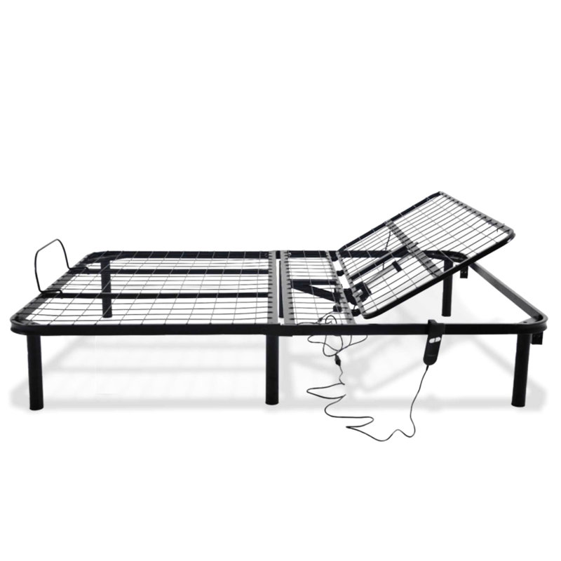 Head Up Only Queen Size Bed Base, 850Lbs Weight Support, Easy To Install, Black Steel Adjustable With Function, And Dependable,