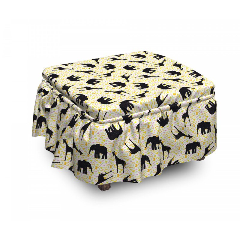 Housse pour repose-pieds de zoo animaux