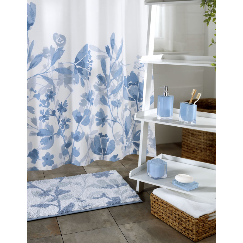 Mystic Floral Cotton Bath Rug