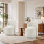 Chaise de salle à manger rembourrée et pivotante moderne (ensemble de 2)-867204064