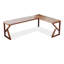  Bureaux en bois massif en L noyer-108609708-108609711