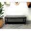 Banc de rangement rembourré en bambou Asheton