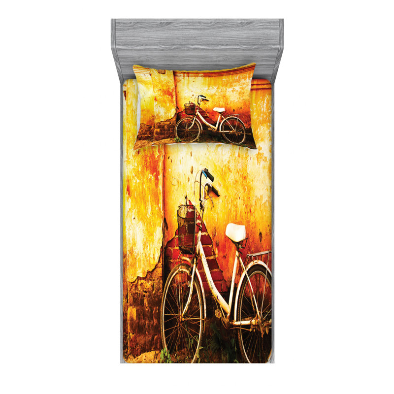 Microfiber Sheet Set, Twin Sheet Set with Fitted Sheet