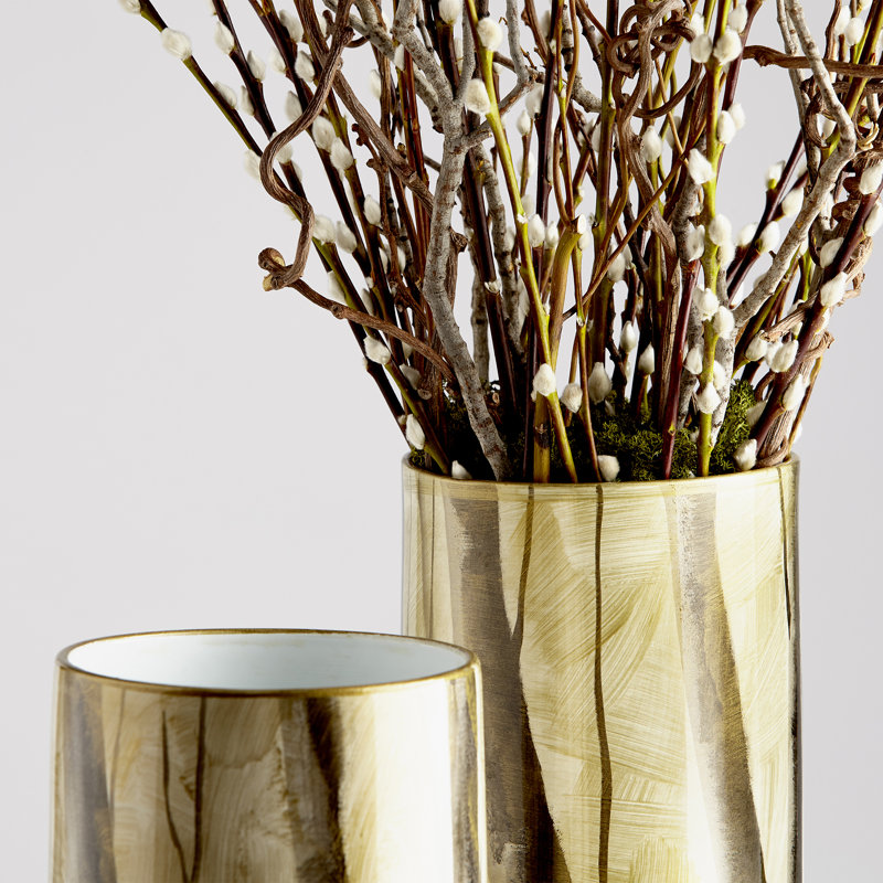 Beige Ceramic / Porcelain Table Vase