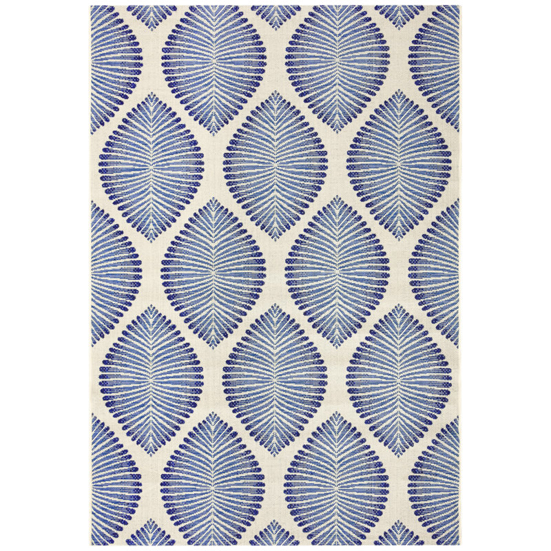 Tapis d'intérieur / extérieur à motif géométrique Lueck Performance, Rectangle 5 pi 3 po x 7 pi 7 po