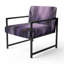 Chaise d'appoint rembourrée abstraite mauve-321329156