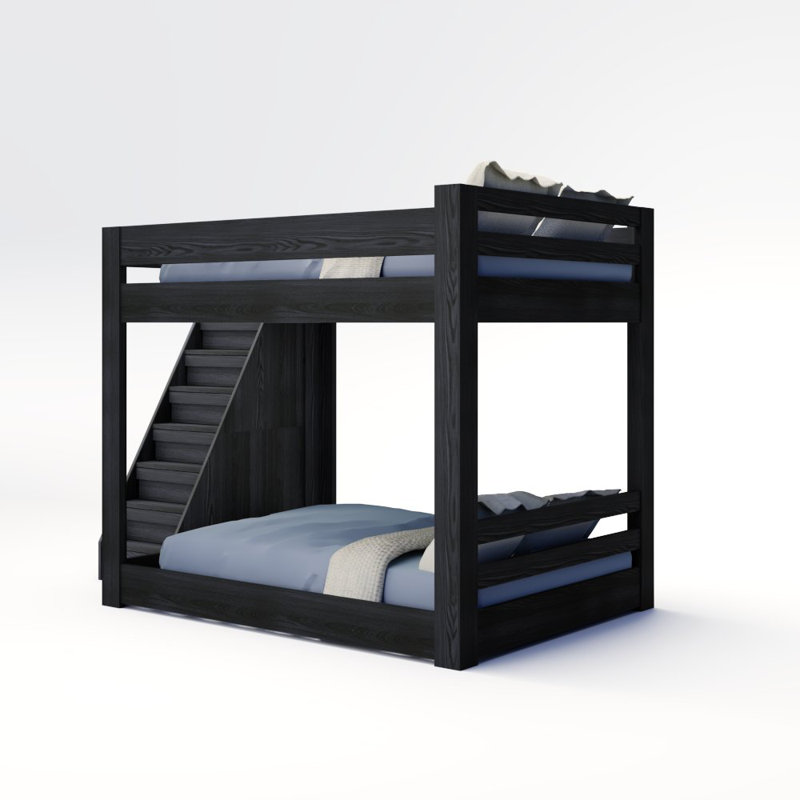 Elevated Kids Bed, Full XL, Brushed Iron, Location C