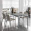 Abigail Glass Top Metal Base Dining Table-38407242-38407245