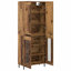  Highboard 2 Pcs Artisan Oak Engineered Wood And Glass-1642784139