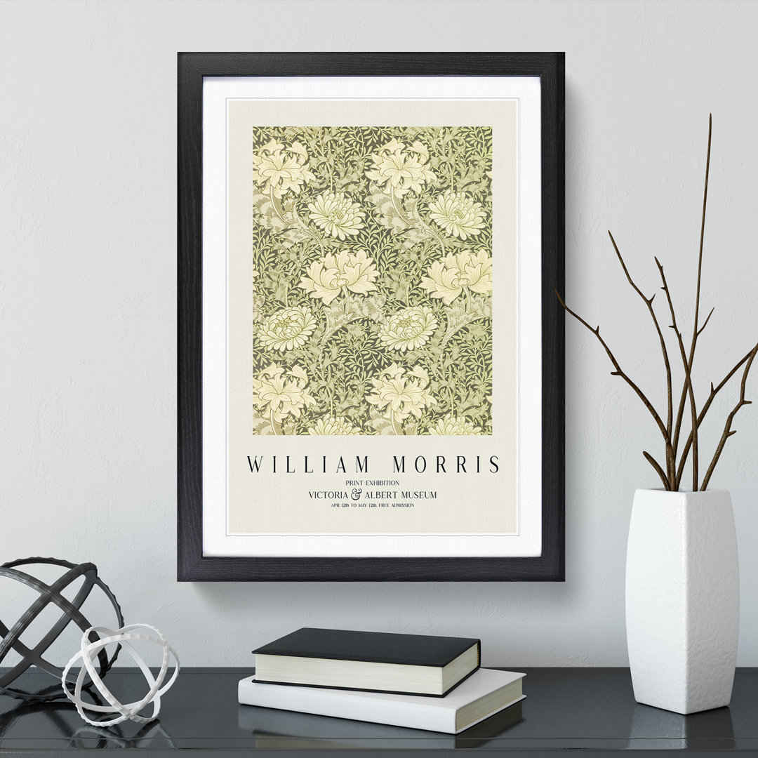 Chrysanthemum by William Morris - Framed Print