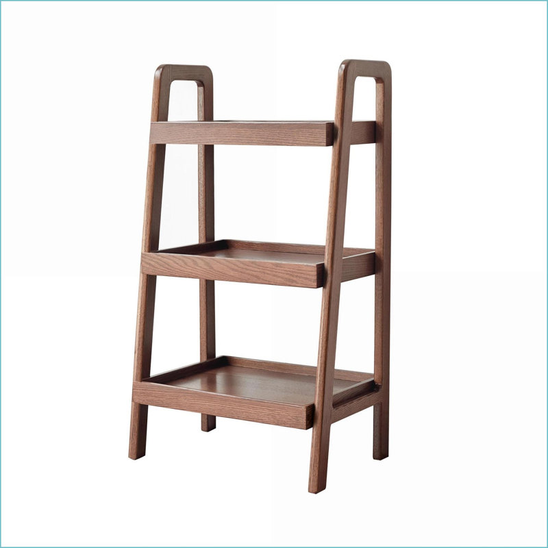 Banc de rangement avec range-chaussures à 3 niveaux | Organisateur de vestibule rustique | Noyer brun | Bois massif