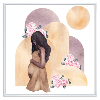 " Young Pregnant Woman V " Painting Print