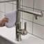 Robinet de cuisine avec douchette extractible en acier inoxydable