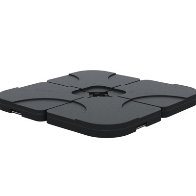 4 porte-parapluies en porte-à-faux, capacité de 158 lb, noir, support extérieur, protection contre les intempéries, bec pratique, poignée de transport pratique, capacité de 60 litres d'eau ou de sable, poids,