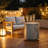 Portable Storage Box, Pool Ice Cooler, Cooler Side Table, Modern Balcony Table