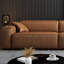 Canapé modulaire brun en cuir véritable-542556756-542556758-542559658