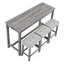 Bar Table Set With Power Outlet, Bar Table And Chairs Set, 4 Piece Dining Table Set, Industrial Breakfast Table Set, For Living Room, Dining Room, Game Room-95564658