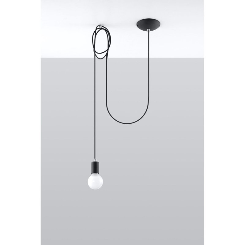 Dan 1 - Light Black Bulb Pendant