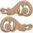 Swaying 4.13'' H x 9.13'' W x 0.75'' D Wood Onlay Scroll