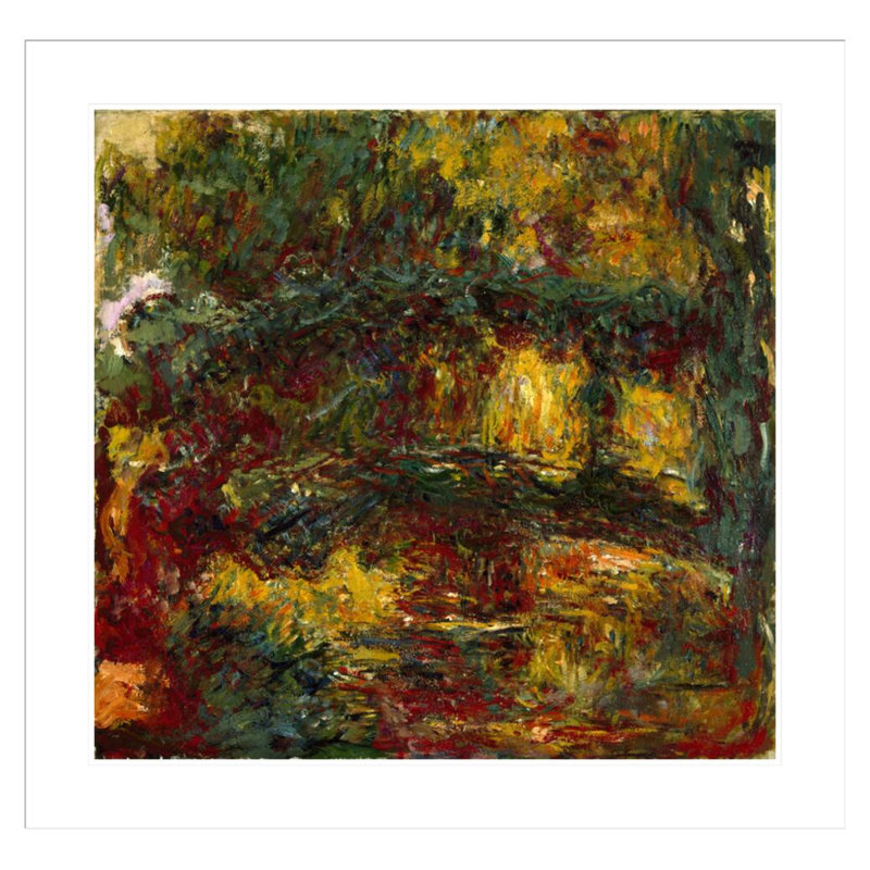 La Passerelle japonaise Giverny par Claude Monet, impression giclée sur cadre, H 33,5 po x l 34,78 po
