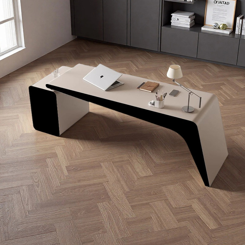 Bureau simple et moderne, H 29,53 po x l 86,61 po x P 31,5 po