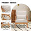 Chaise d'appoint rembourrée avec coussin lombaire-208998404