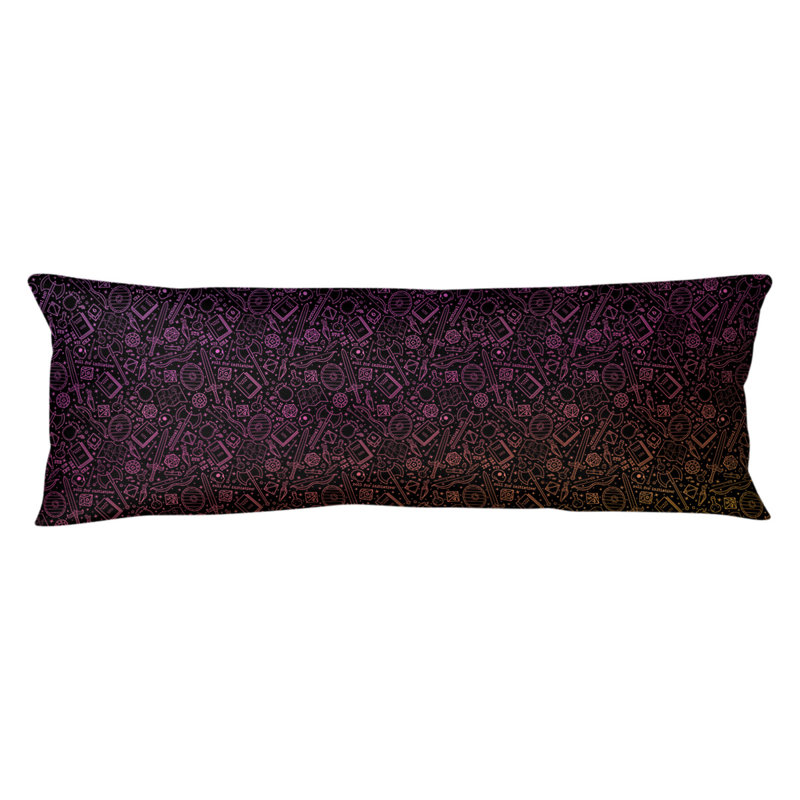 Coussin lombaire rpg, Bourre en polyester, Rose / Orange