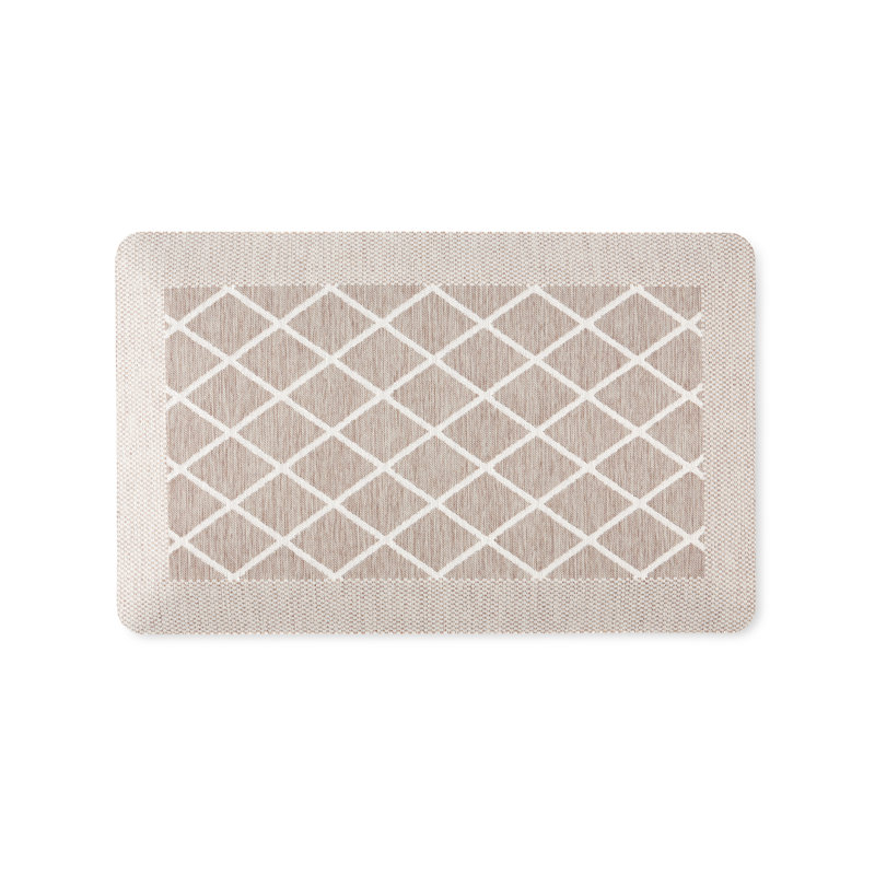 Tapis de cuisine Martha Stewart, Rectangle 1 pi 7,6 po x 2 pi 8 po, Brun clair