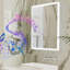 Surface Frameless LED Davaughn Mirror With 2 Adjustable Shelf & Bluetooth Speaker-1798790797