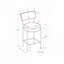 Tabouret de bar, hauteur de comptoir, ensemble de 2,-1830449830-1830449831