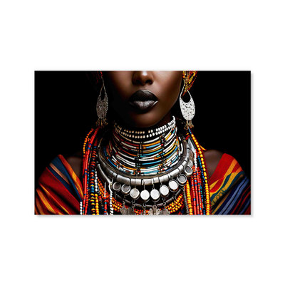 African Bead Art Print on Acrylic