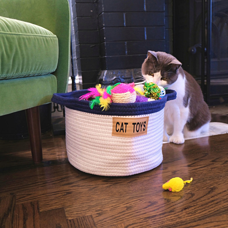 Panier en tissu pour chat, H 8po x l 12 po x P 12 po