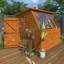 8x6w Tiger Potting Shed | Loglap