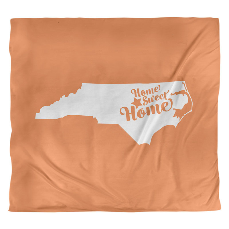 Housse de couette raleigh doux, Housse de couette pour grand lit, Orange, Microfibre