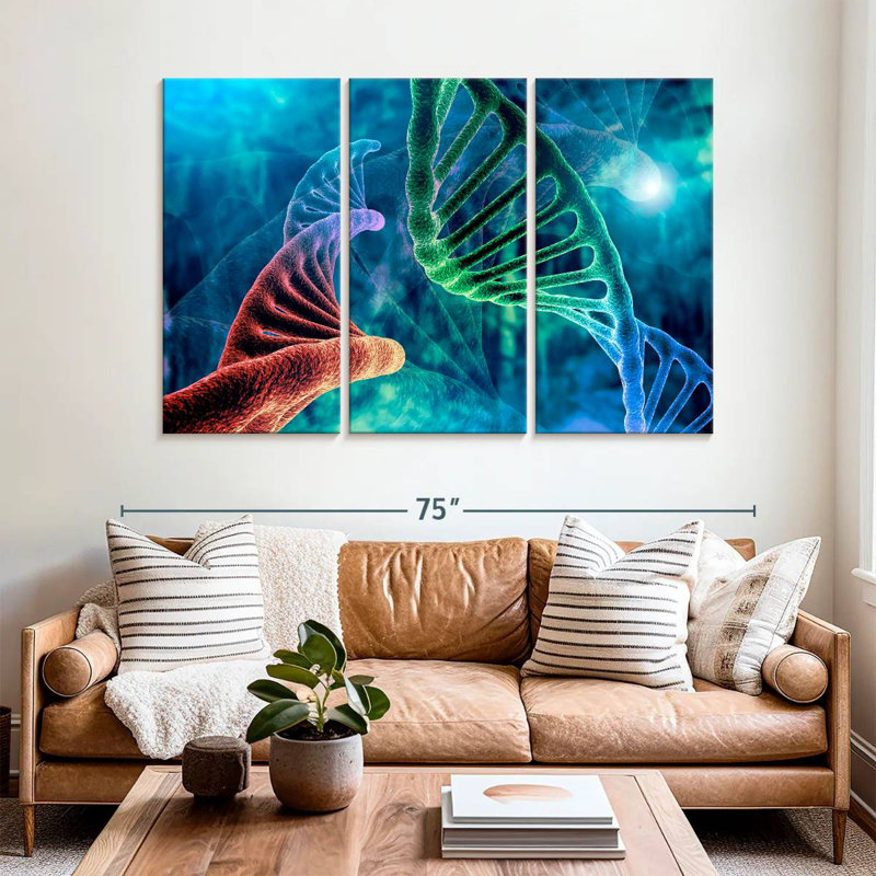 Keiri Two DNA Strands, 42" H x 65" W