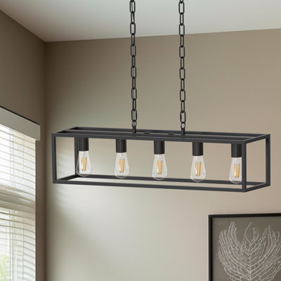 Dasiyah 5 - Light Dimmable Kitchen Island Rectangle Chandelier