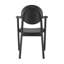 Fauteuil à dossier noir Kassia King Louis