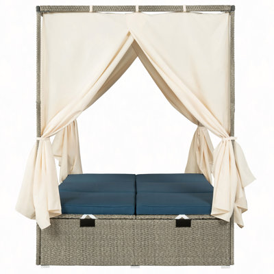 Adjustable Sun Bed With Curtain,High Comfort