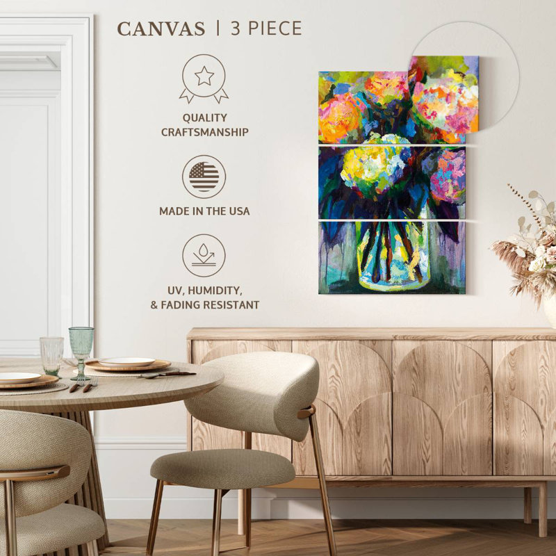 Avery Full Of Hydrangeas, 57" H x 36" W