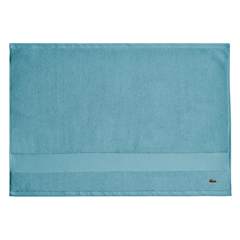 Lacoste Heritage 21X31 Bath Mat, 100% Supima Cotton, Micro-Fresh® Anti-Microbial, Celestial 