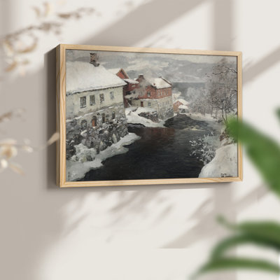 Paysages rétro-CCxxv-reproduction encadrée