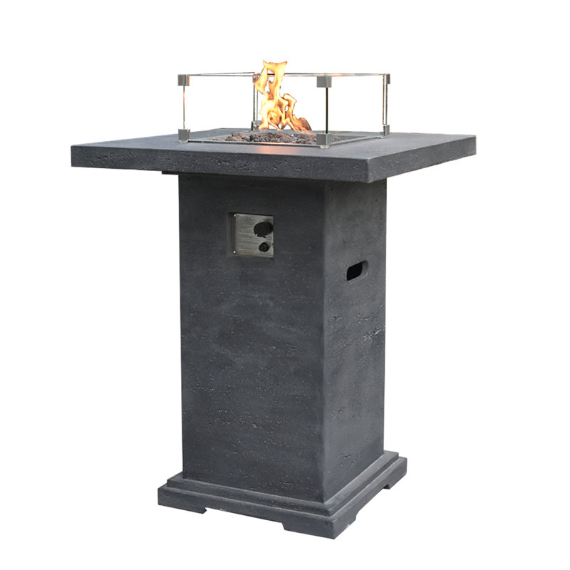 Glass Glass Border For Gas Fireplaces, 18 cm H x 53 cm W x 53 cm D