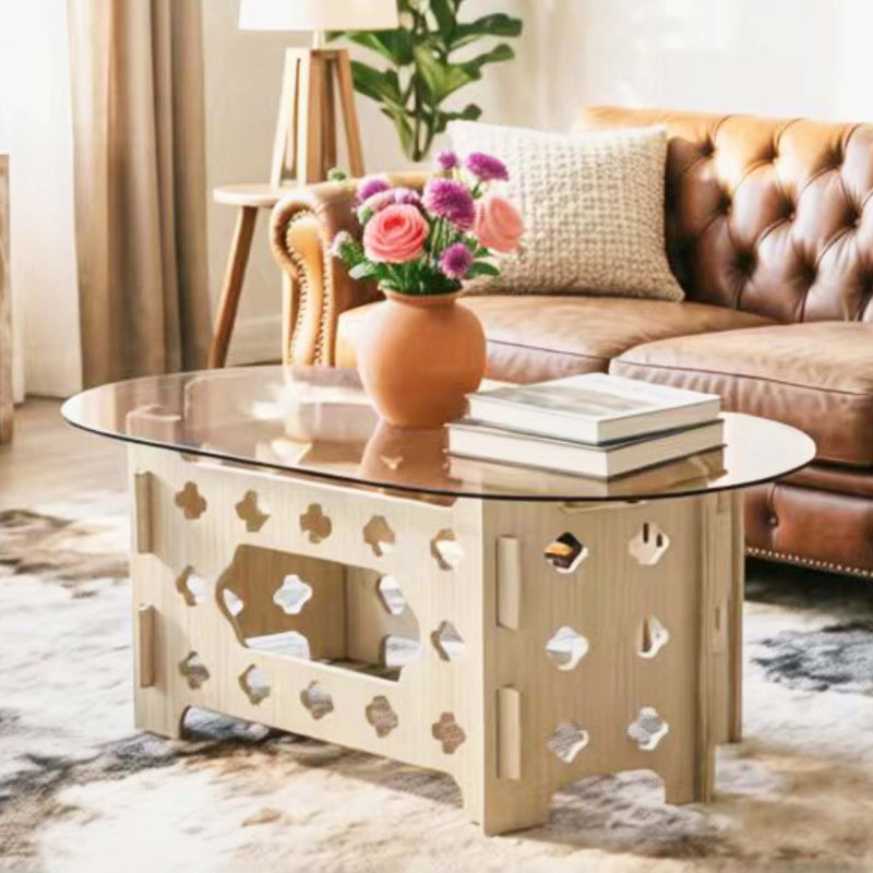 Table basse ovale