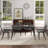 55.12" Modern Artificial Stone Black Straight Edge Black Metal Leg Dining Table-Can Accommodate 6 People(Dining Table Only)-1846199835-1846199834