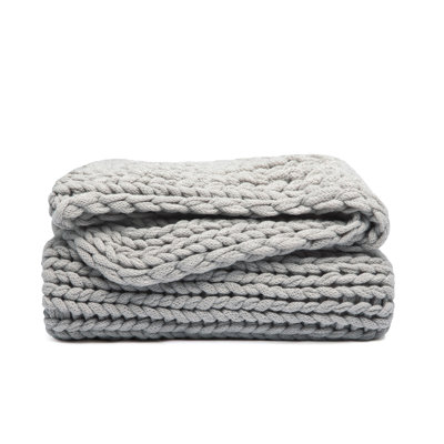 Handmade Chunky Knit Throw Blanket