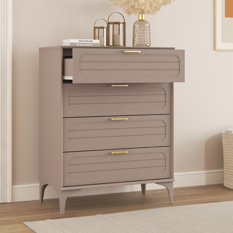 Curtis 4 Drawer Chest, Warm Nude