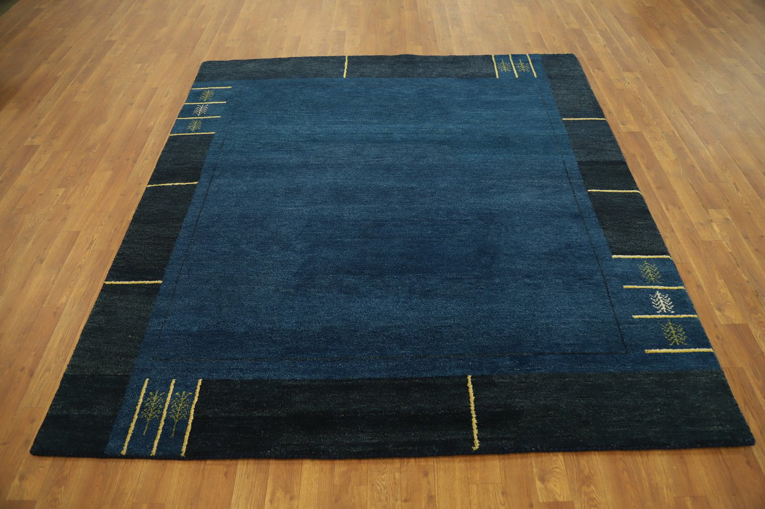 6x7 Rug Bloomsbury Market Modern Deep Blue Gabbeh Style Area Rug 6x7 with ...